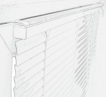 Белые алюминиевые жалюзи 25 мм 140 х 175 см