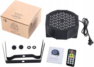 РЕФЛЕКТОРНАЯ ЛАМПА 36 LED UV 72W ДИСТАНЦИОННЫЙ DJ BAR CLUB