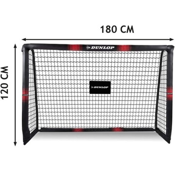 Металлические тренировочные футбольные ворота DUNLOP 180x120x60см