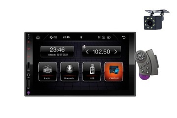 АВТОМОБИЛЬНЫЙ РАДИО 2 DIN BLUETOOTH СЕНСОРНЫЙ ANDROID AUTO CARPLAY USB-C МИКРОФОН