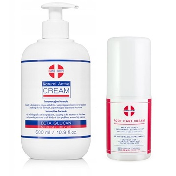BETA-SKIN NATURAL ACTIVE CREAM 500 ML + FOOT CREAM