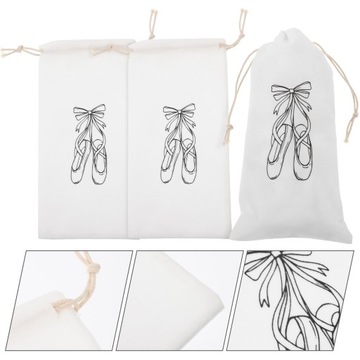 3 шт. СУМКА ДЛЯ БАЛЕТНОЙ ОБУВИ СО ШНУРКОМ ДЛЯ ХРАНЕНИЯ ОБУВИ