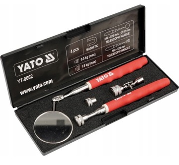 КОМПЛЕКТ ДЛЯ ПРОВЕРКИ YATO ТЕЛЕСКОПИЧЕСКОЕ ЗЕРКАЛО + МАГНИТНЫЙ ЗАХВАТ YT-0662