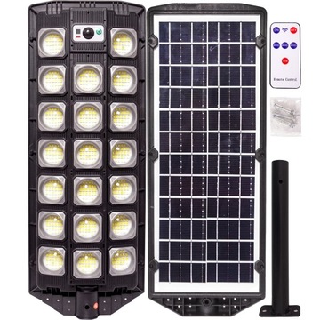 Lampa 1500w LED SMD Solarna Pilot + Mocowanie