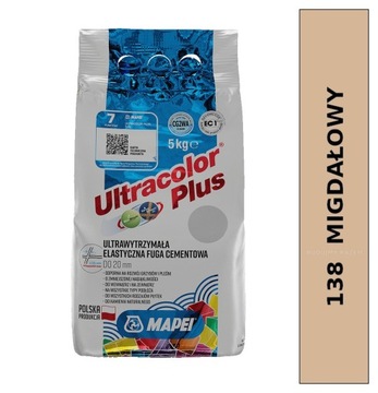 MAPEI FUGA Elastyczna Ultracolor Plus 138 MIGDAŁOWY 5kg