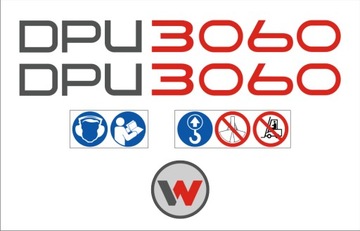 NAKLEJKI do zagęszczarka WACKER NEUSON DPU 3060