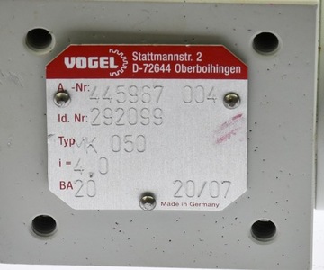 MK050 Реверсивная угловая передача Vogel T-типа