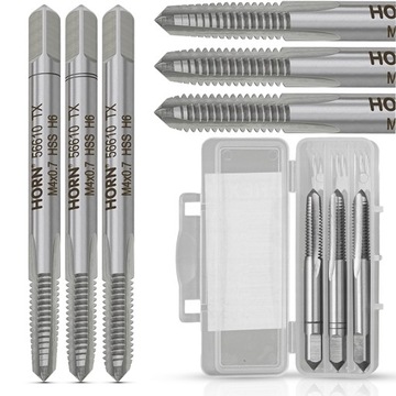 GWINTOWNIK M4 HSS GWINT M4x0.7 mm. KOMPLET 3 SZT
