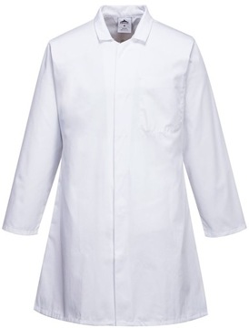 XL ФАРТУК МУЖСКОЙ БЕЛЫЙ РАБОЧИЙ, ДЛИННЫЙ, УНИВЕРСАЛЬНЫЙ