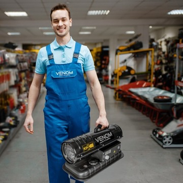 ПРОФЕССИОНАЛЬНЫЙ БЕНЗИНОВО-МАСЛЯНЫЙ НАГРЕВАТЕЛЬ 20 кВт VENOM ДИСПЛЕЙ