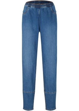 BA52 SPODNIE DAMSKIE JEANSOWE PUMPY 46 NIEBIESKIE