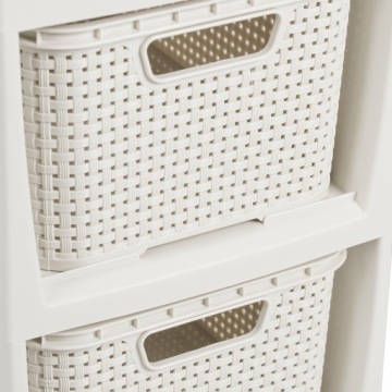 КНИЖНЫЙ ШКАФ, СУНДУК, ПОЛКА ШКАФА С 3 КОРЗИНАМИ, РОТАН БРАНК