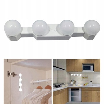 4 портативных светодиодных светильника для макияжа, беспроводные