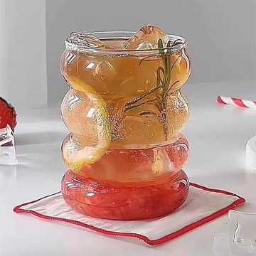 Ребристые стаканы Кофе со льдом Стаканы для кофе со льдом Чай со льдом Вода