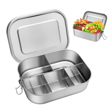 PRZENOŚNE PUDEŁKO NA LUNCH ZE STALI NIERDZEWNEJ 1400ML