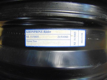 4× DISK OCELOVÝ KRONPRINZ 6.0" X 15" 5X114.3