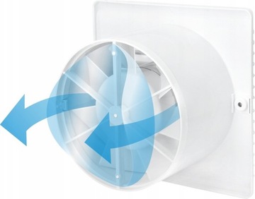 ДОМАШНИЙ НАСТЕННЫЙ ВАННЫЙ ВЕНТИЛЯТОР FI 100 С КОМПЛЕКТОМ ОБРАТНЫХ КЛАПАНОВ