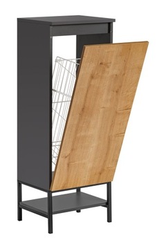 SŁUPEK ŁAZIENKOWY STOJĄCY MONAKO GREY OAK Z KOSZEM