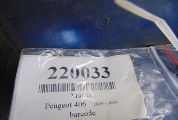 PEUGEOT 406 SEDAN KAPOTA STAV WIDOCZNY NA FOTCE