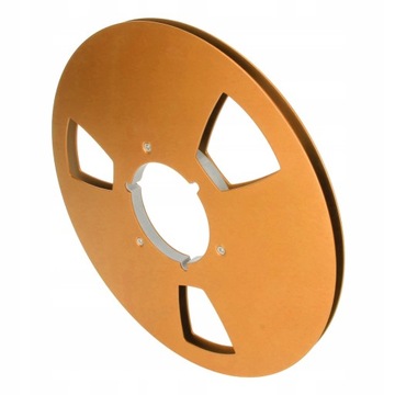 КАТУШКА ДЛЯ ЗАПИСИ ПУСТАЯ КАТУШКА 1/4 10 ДЮЙМОВ С 3 ОТВЕРСТИЯМИ ЗОЛОТАЯ