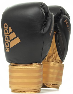 SKÓRZANE RĘKAWICE BOKSERSKIE ADIDAS HYBRID 200 CZARNE 12 OZ