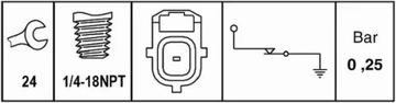 HELLA SENZOR TLAKU OLEJE 6ZL 009 600-081