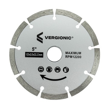 Алмазный диск для бетона 125 м, м вергионический