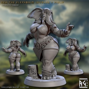 Gea - Elephorim Invoker Pinup NSFW - x1 - 3dmonkeypl