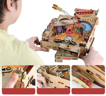 Деревянная механическая 3D-головоломка Smartivity для пинбола