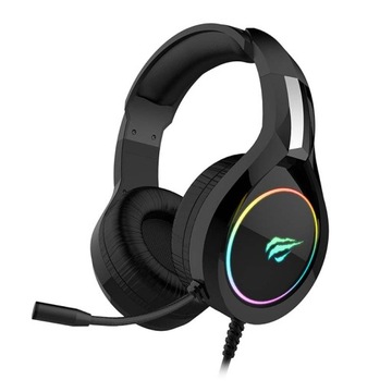 SŁUCHAWKI GAMINGOWE DLA GRACZY JACK MIKROFON COMBO RGB USB JACK