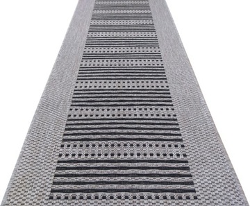 Chodnik Sznurkowy Silver Black Szary szer. 70 cm