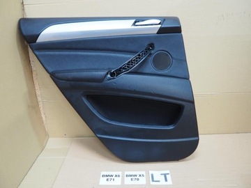 TAPICERKA BOCZEK DRZWI LEWY TYŁ BMW X5 E70 X6 E71