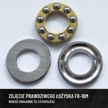 F8-16M 8x16x5 mm łożysko oporowe wzdłużne WZMOCNIONE!