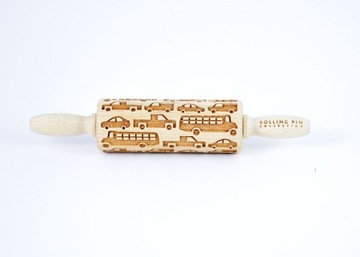 Wałek grawerowany do ciasta SAMOCHODY