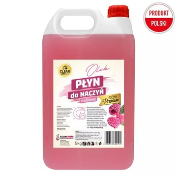 PŁYN DO MYCIA NACZYŃ MALINOWY KONCENTRAT Olek 5L