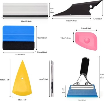 НАБОР АППЛИКАТОРОВ RAKLA, НОЖ, РАКЕЛЬ, LIL CHIZLER, СКРЕБОК 8 ШТ.