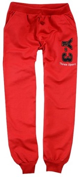 SPODNIE DRESOWE Y-3 SPORTOWE CZERWONE 140 J54B