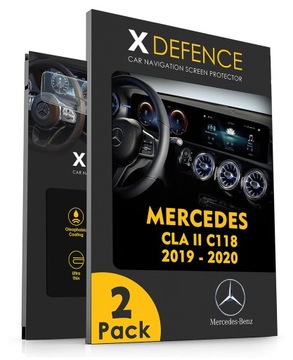 2w1 SZKŁO OCHRONNE NA NAWIGACJĘ EKRAN DO MERCEDES CLA II C118 2019-2020
