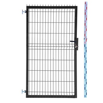 КАЛИТКА 170см черная ПАНЕЛЬ RAL9005 для забора 173см