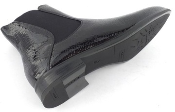 Ботильоны на плоской подошве, змеиная кожа, утеплённый SERGIO LEONE, патент 37