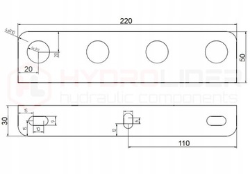 ПЛАТА С 4 ЕВРОКОМПЛЕКТАМИ ГИДРОЛИДЕРА M22X1,5