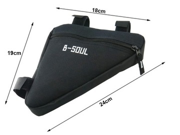 СУМКА С ТРЕУГОЛЬНОЙ РАМКОЙ, СУМКА ДЛЯ ВЕЛОСИПЕДА CYCLEVIBE SLEEK, ЧЕРНАЯ