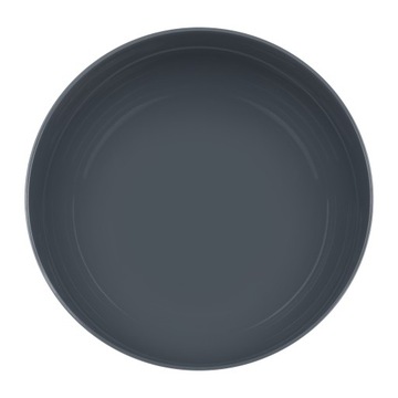 ПЛАСТИКОВАЯ КУХОННАЯ МИСКА ДЛЯ ЕДЫ, НЕБРЫВАЕМАЯ, 0,7 Л, 14 СМ C, СЕРАЯ