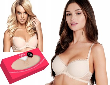 biustonosz JULIETTA esotiq henderson 23444 push-up BEŻOWY 85C