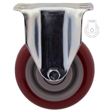 123PPPUB100K2 Диаметр колеса 100, комплект тележек, 4 шт.