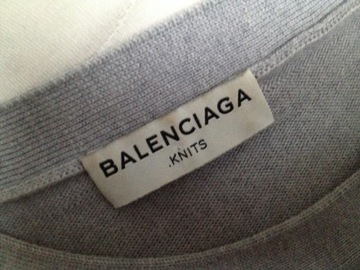 BALENCIAGA - luksus -100% WEŁNA- sukienka - 36 (S)