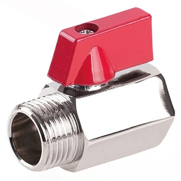 PERFEXIM ZAWÓR KULOWY KUREK TYP MINI CHROM Z RĄCZKĄ DN15 1/2