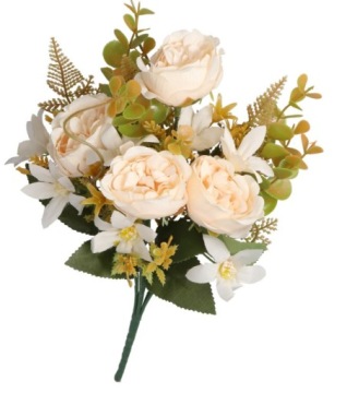 ИСКУССТВЕННЫЕ ЦВЕТЫ КАК ЖИВЫЕ РАСТЕНИЯ РОЗА БУКЕТ РОЗ