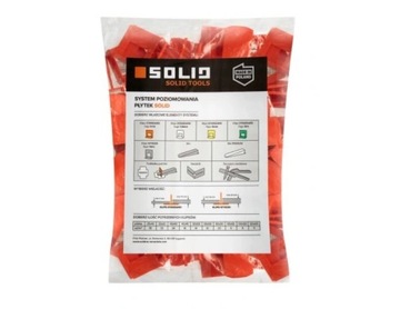 Solid System poziomowania płytek 1mm 100szt 6358
