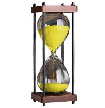 Elegancka szklana piaskowa klepsydra 60 min zegar piaskowy Dekoracja ozdoba
